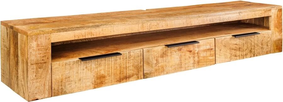Invicta Interior TV-bord IRON CRAFT 160cm hangend mangohout naturel 46809