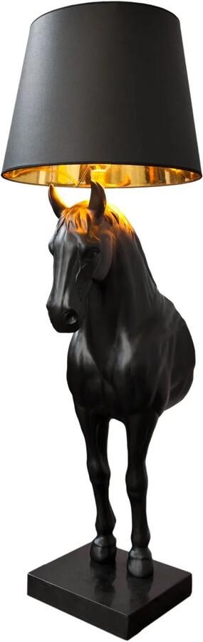 Invicta Interior Vloerlamp BLACK BEAUTY 130cm zwart paard 6530082