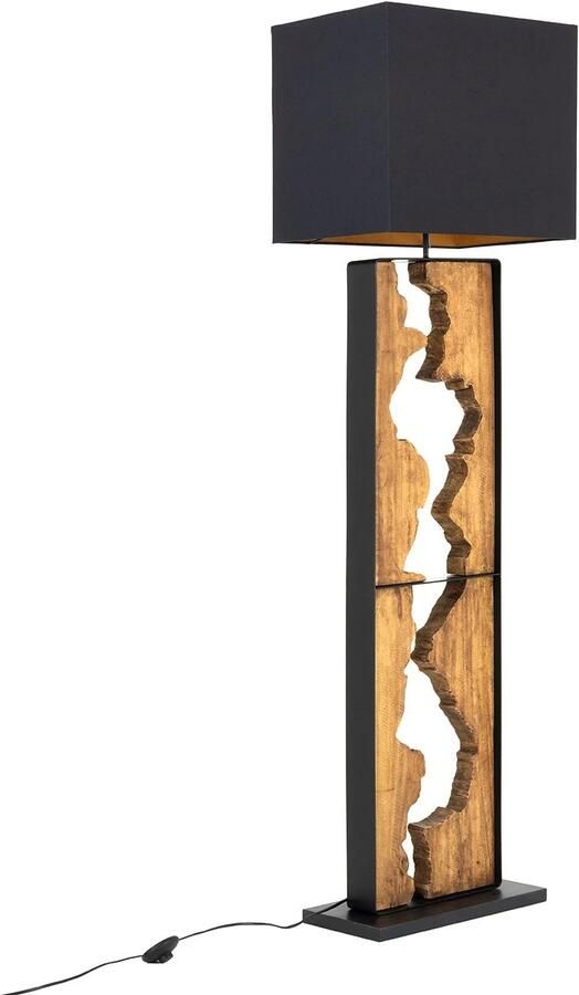 Invicta Interior Vloerlamp DESIGNED BY NATURE 165cm raintree hout naturel zwart 46936