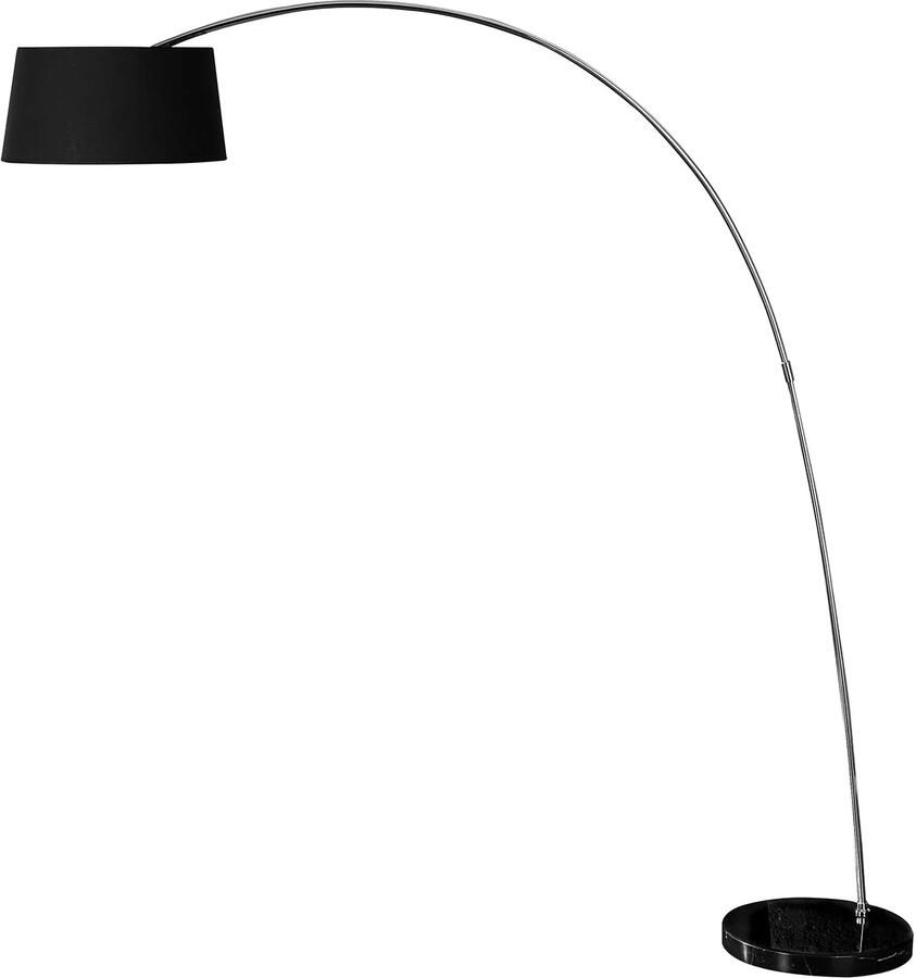 Invicta Interior Design booglamp FORMA 215cm zwart goud vloerlamp met marmeren voet 13069
