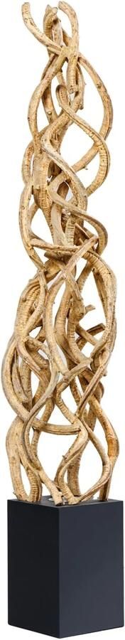 Invicta Interior Design vloerlamp VIGNE 150cm natuurlijk gerecycled massief hout handgemaakt 43075