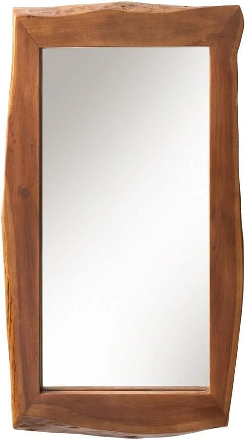 Invicta Interior Wandspiegel MAMMUT 160 cm met natuurlijke rand bruin acaciahout 46491