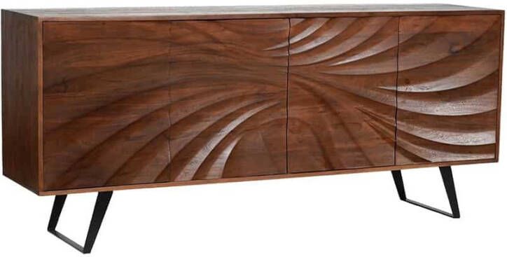 Invicta Interior Massief houten dressoir HURRICANE 175cm bruin acacia 3D-ontwerp 44389