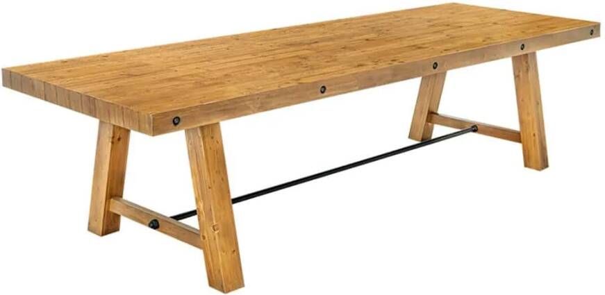 Invicta Interior Massieve eettafel FINCA 300cm vintage bruin gerecycled grenenhout 44507