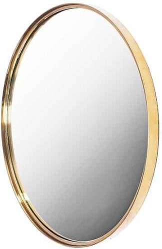 Invicta Interior Ronde wandspiegel PORTRET 50cm goud metalen frame handgemaakt 42798