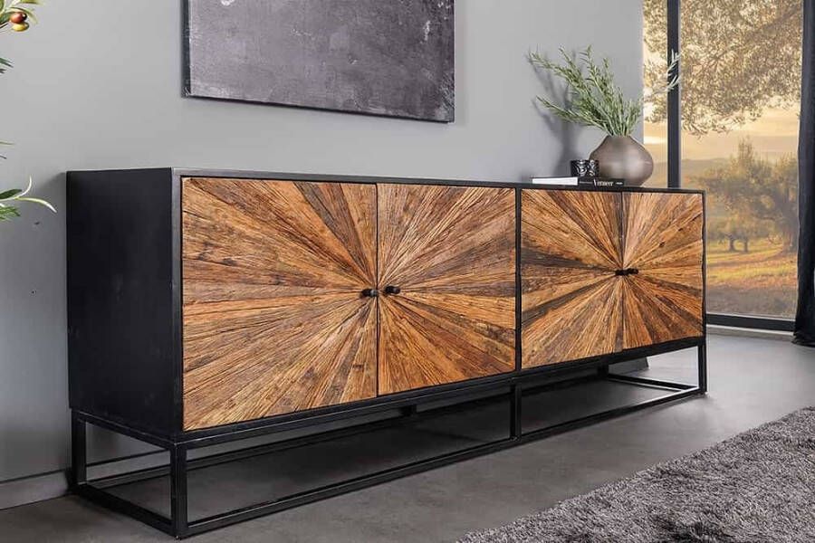 Invicta Interior Sideboard BARRACUDA 180cm mango wood and brown teak wood 44987