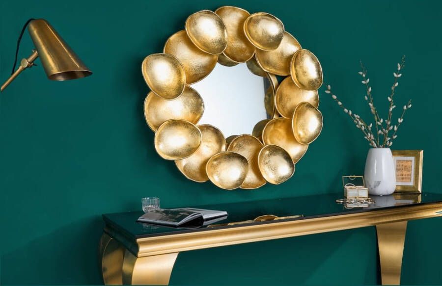 Invicta Interior Design spiegel VARIATIE L 73cm goud van metaal handgemaakt 43222