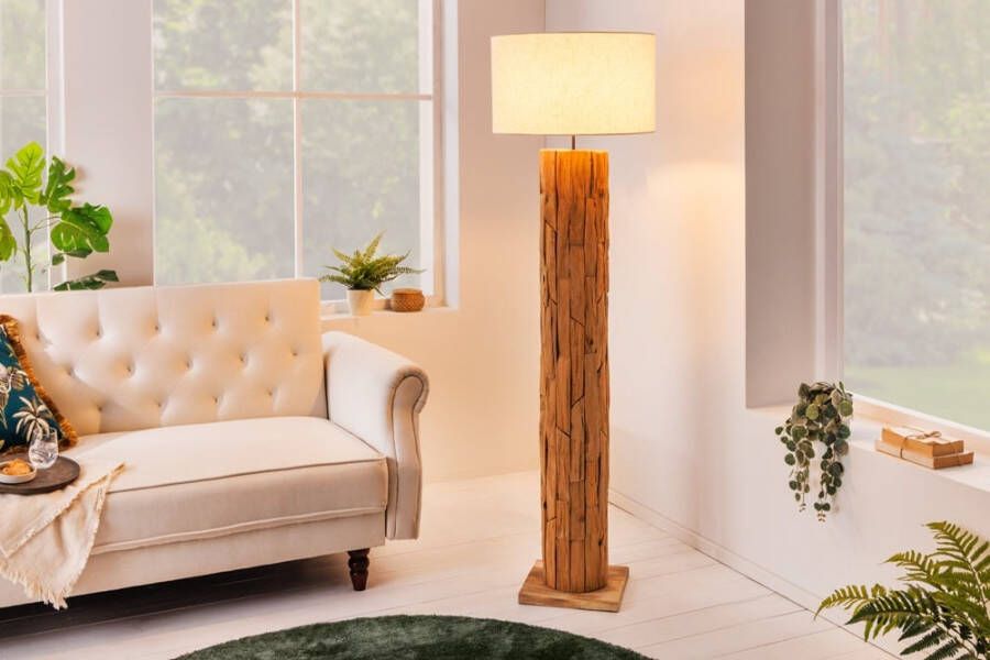 Invicta Interior Lampenkap 50x30x50cm naturel linnen voor staande lamp 39323