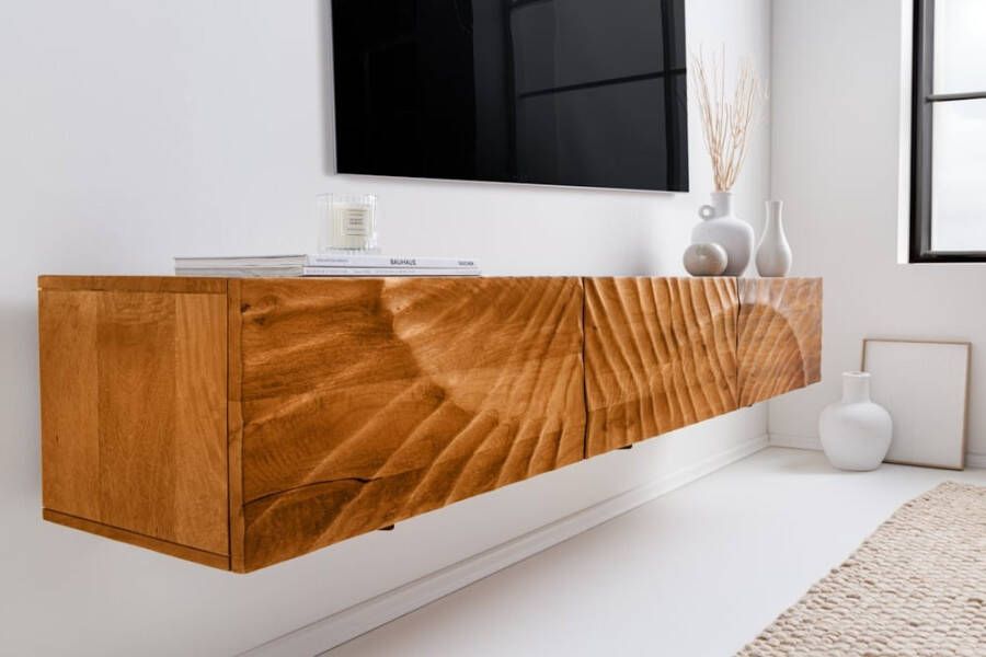 Invicta Interior Massief houten tv-meubel SCORPION 160cm bruine mango lowboard wandkast 43238