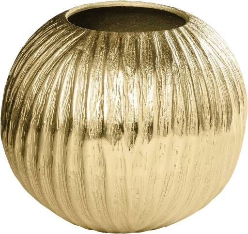 Invicta Interior Vaas ELEGANCE 20cm with hammer hamerslag effect antique goud 44840