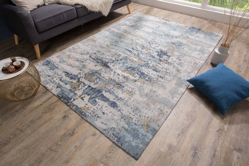 Invicta Interior Designtapijt ABSTRACT 240x160cm blauw katoen 38759