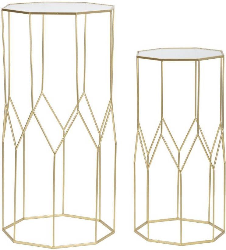 Mauro Ferretti TELEFOONHOUDER NIEUWE GLAZEN SET 2 STUKS CM 50X46X100-40X37X80