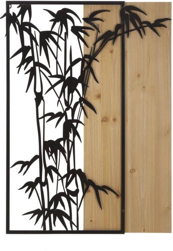 Mauro Ferretti WANDPANEEL BAMBOE IJZER EN HOUT CM 58X2X80