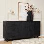 Starfurn Dressoir Omaha Black | 180 cm-STF-12555 - Thumbnail 3