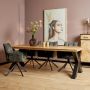Merkloos Sans marque Eetkamertafel Denver | Rechthoek X-poot | 240 cm - Thumbnail 2