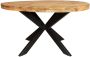 Starfurn Eetkamertafel Sanne industrieel rond massief mangohout 150 cm - Thumbnail 2