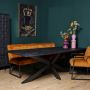 Eetkamertafel Zwart Eetkamertafel Daan Eettafel industrieel 200 cm - Thumbnail 2