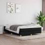 Vida XL Boxspring met matras stof zwart 160x200 cm SKU: V3144185 - Thumbnail 3