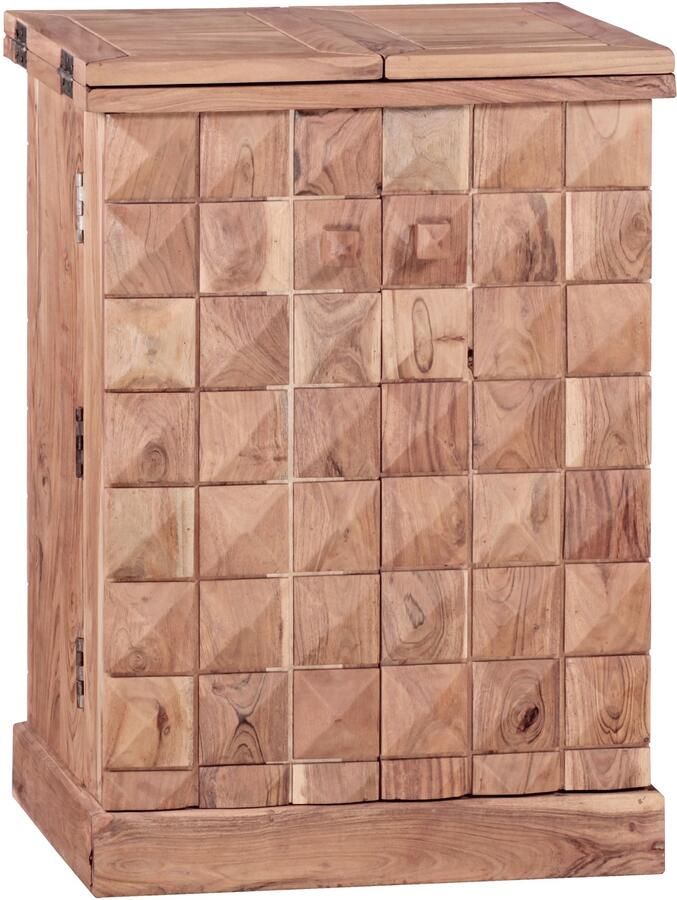 Wohnling Barkast acaciahout opvouwbaar 50x91x65 cm
