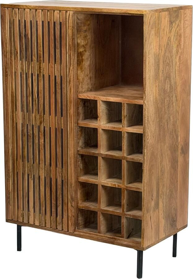 Wohnling Barkast mangohout 80 cm diep