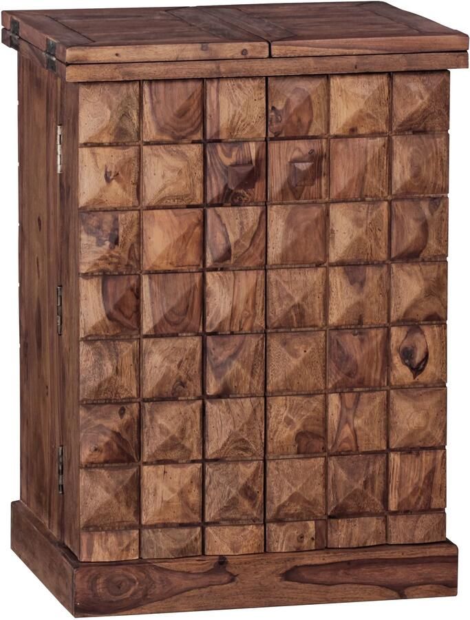 Wohnling Barkast sheeshamhout opvouwbaar 50x91x64 cm