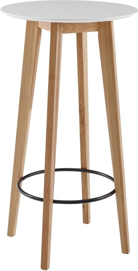 Wohnling Bartafel wit rond 60x110x60 cm