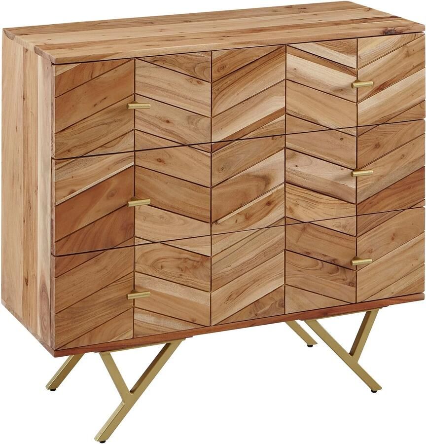 Wohnling Dressoir acaciahout 90 cm breed