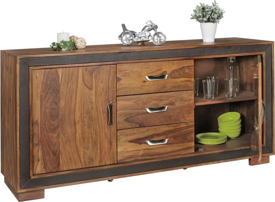 Wohnling Dressoir KARAN sheeshamhout 160x80x44 cm