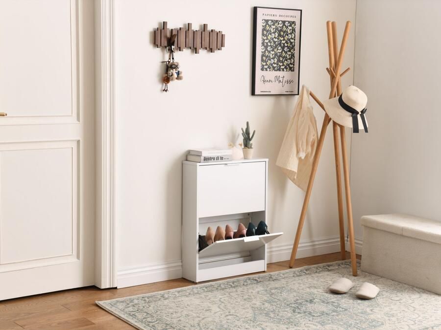 Acaza Schoenenkast ARLA 2 deuren wit