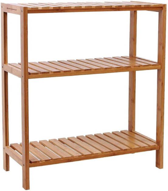 Mobistoxx Badkamerrek LEOS 3 legplanken bamboe