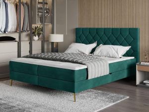Mobistoxx Boxspring LACTAMA 140x200 cm groen