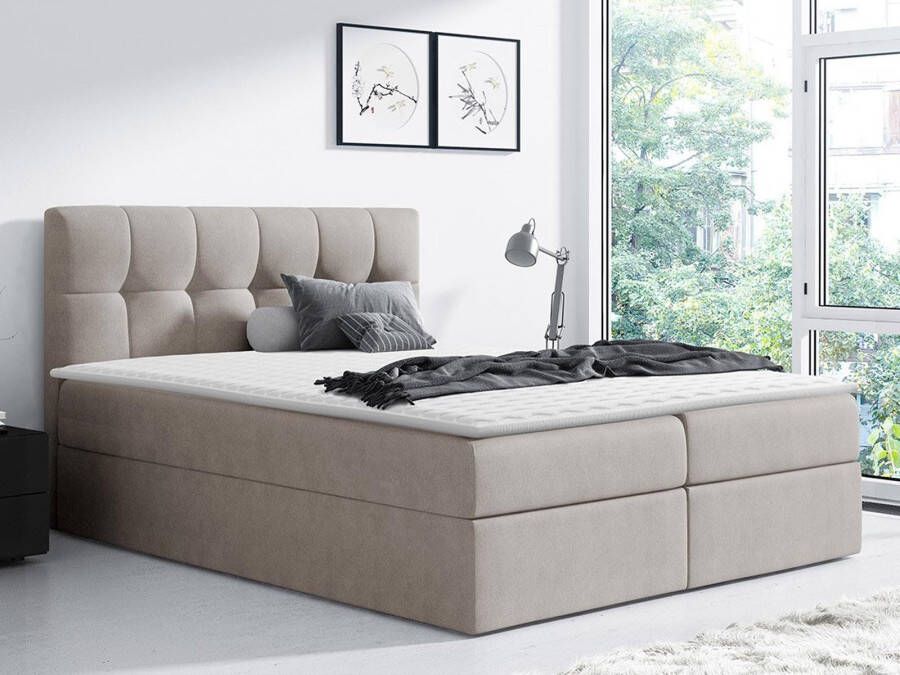 Mobistoxx Boxspring RINNO 140x200 cm beige