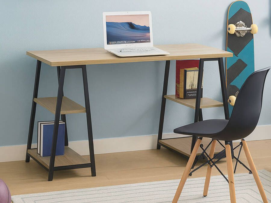 Mobistoxx Bureau MALI 4 legplanken sonoma zwart