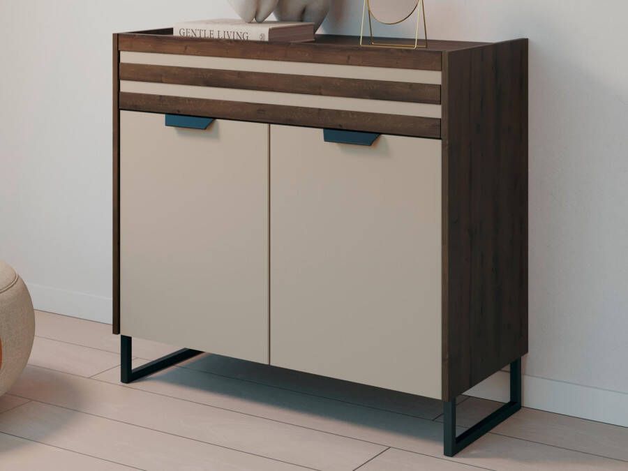 Mobistoxx Commode BALOTI 2 deuren 1 lade atlantische eik beige