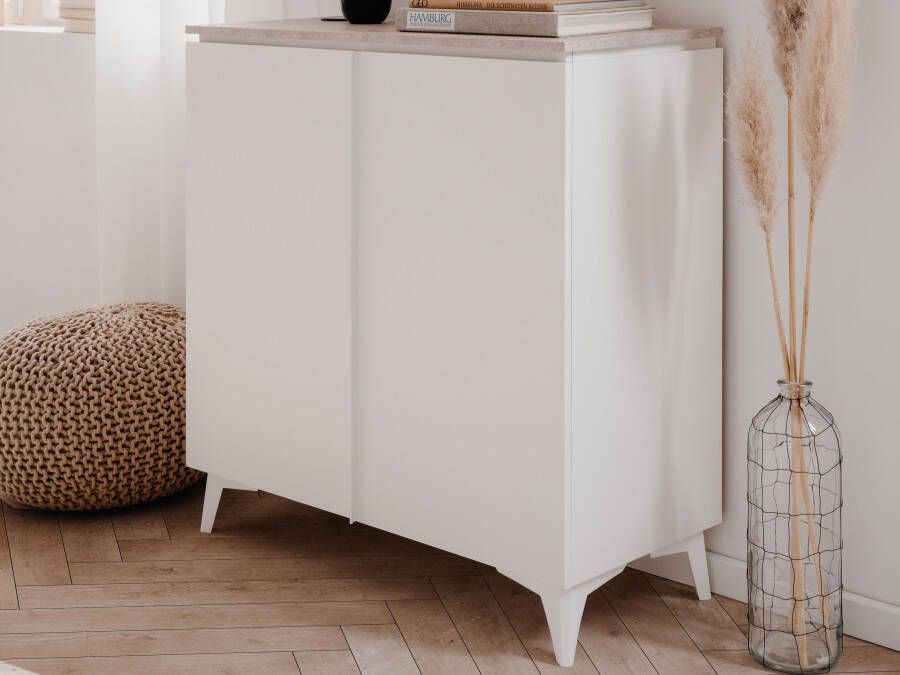 Mobistoxx Commode BEATRICE 2 deuren wit