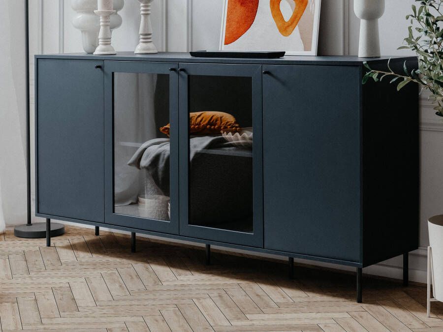 Mobistoxx Commode CARACAL 4 deuren navy blauw