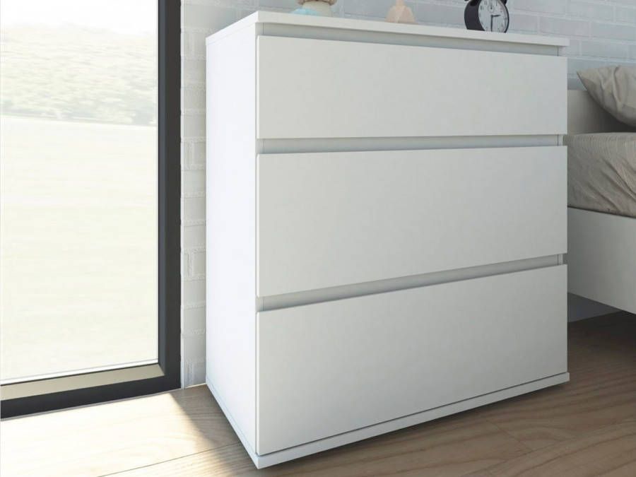 Mobistoxx Commode NOVARO 3 lades wit
