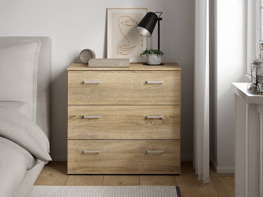 Mobistoxx Commode SPACIO 3 lades eik