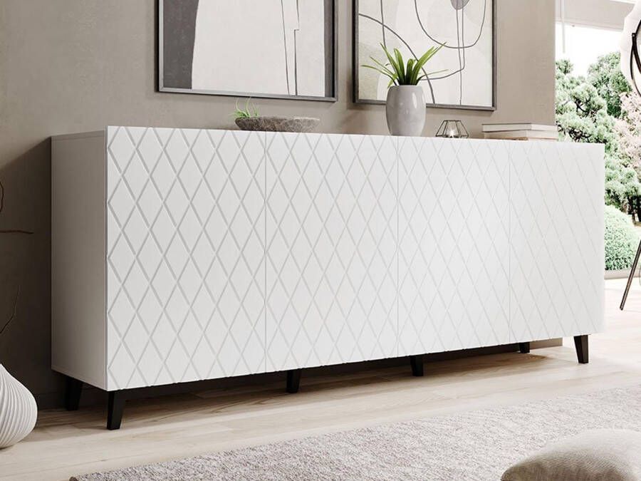 Mobistoxx Dressoir ASTRID 4 deuren wit