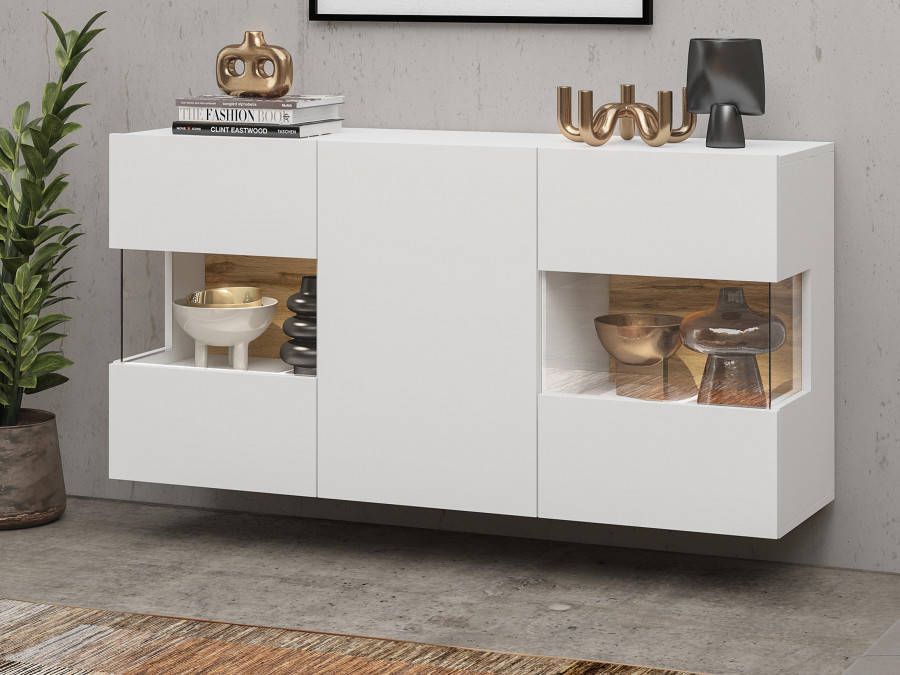 Mobistoxx Dressoir AVATAR 3 deuren wit