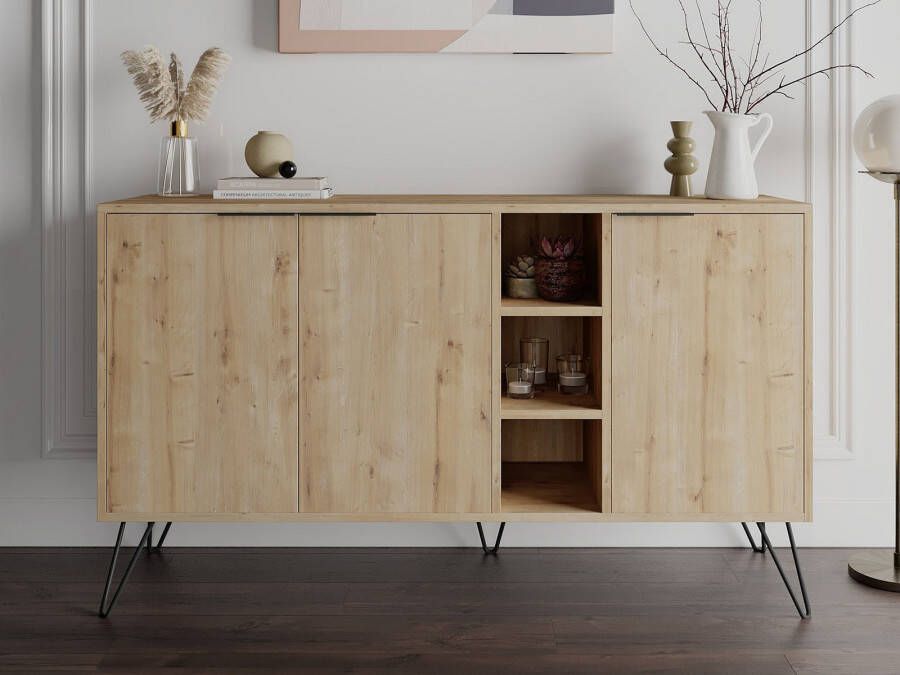 Mobistoxx Dressoir CLARO 3 deuren eik