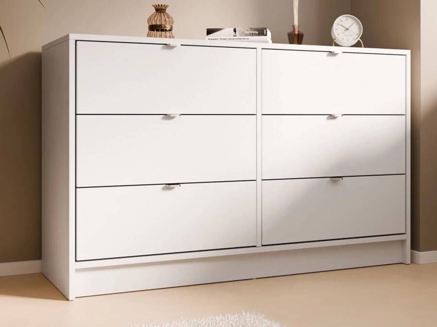 Mobistoxx Dressoir MAURA 6 lades wit