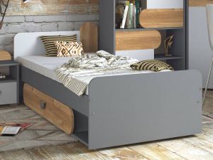 Mobistoxx Eenpersoonsbed CARINO 80x195 cm grafiet