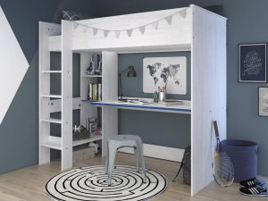 Mobistoxx Halfhoogslaper SMOOKIE 90x200 cm witte pijnboom blauw