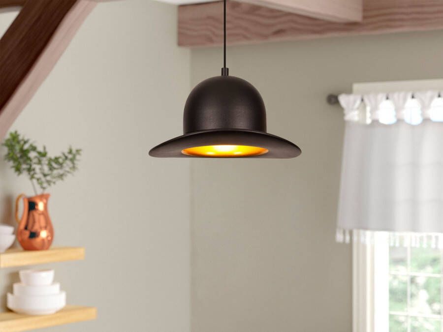 Mobistoxx Hanglamp CHAPI 1 lamp zwart