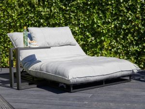 Mobistoxx Loungebed tuin EMMY zwart