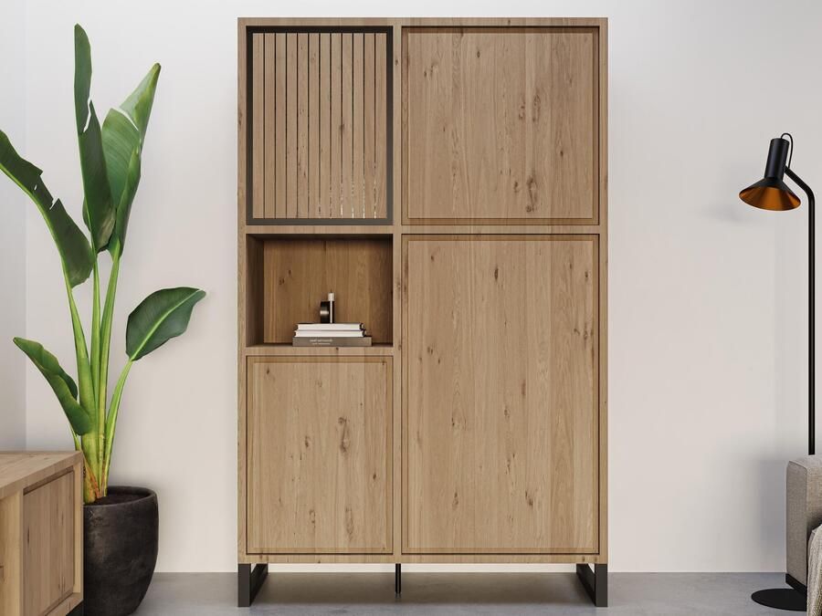 Mobistoxx Barkast CANO 4 deuren eik millenium naturel