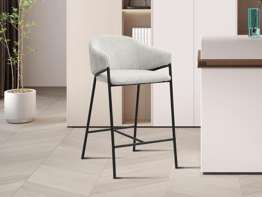 Mobistoxx Barkruk NICOLE lichtgrijs