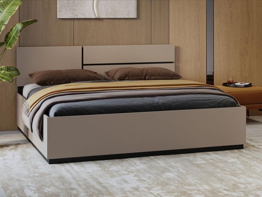 Mobistoxx Bed CROSSAIR 180x200 cm taupe