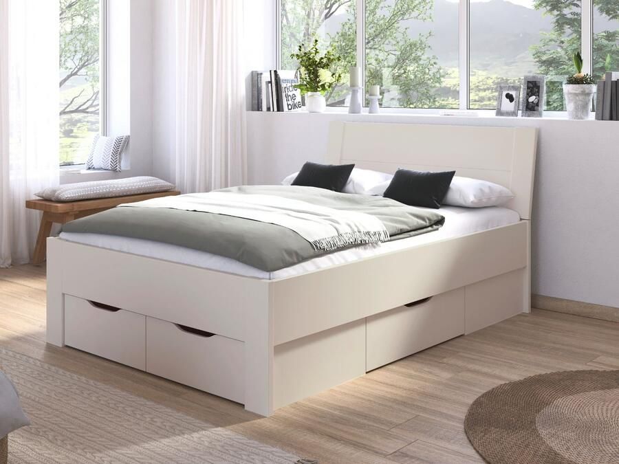 Mobistoxx Bed LANDER 160x190 cm kasjmier met lades